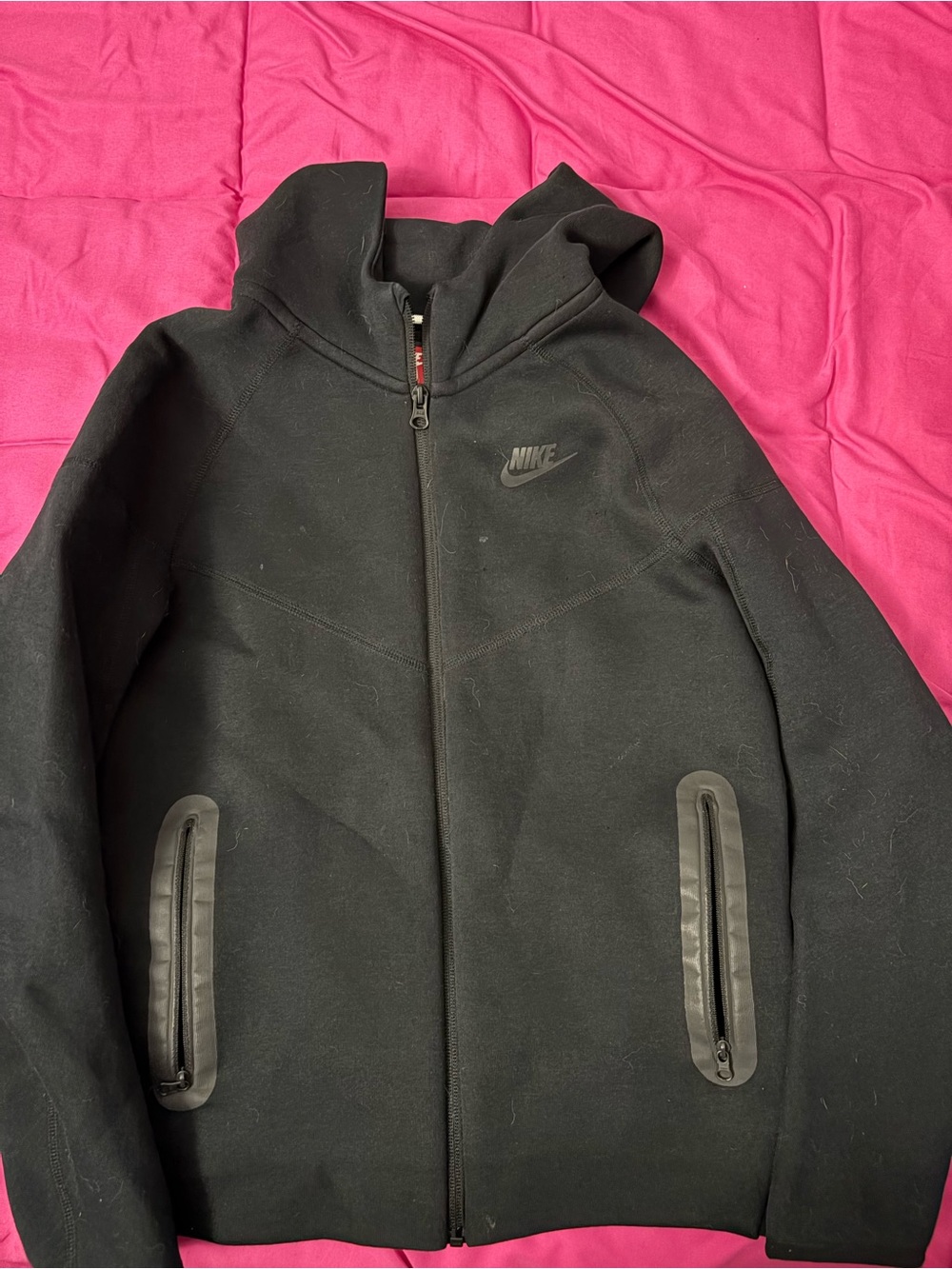 Nike Tech Black Kids Full-Zip Performance Hoodie Jacket